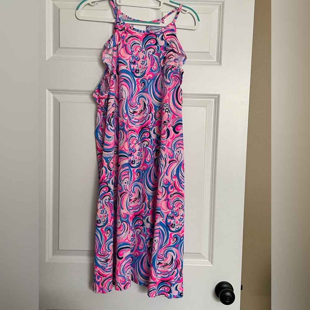 Lilly Pulitzer Pink and Blue Swirl Dress
